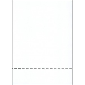 A4 WHITE PAPER WITH HORIZONTAL PERFORATION AT 59mm